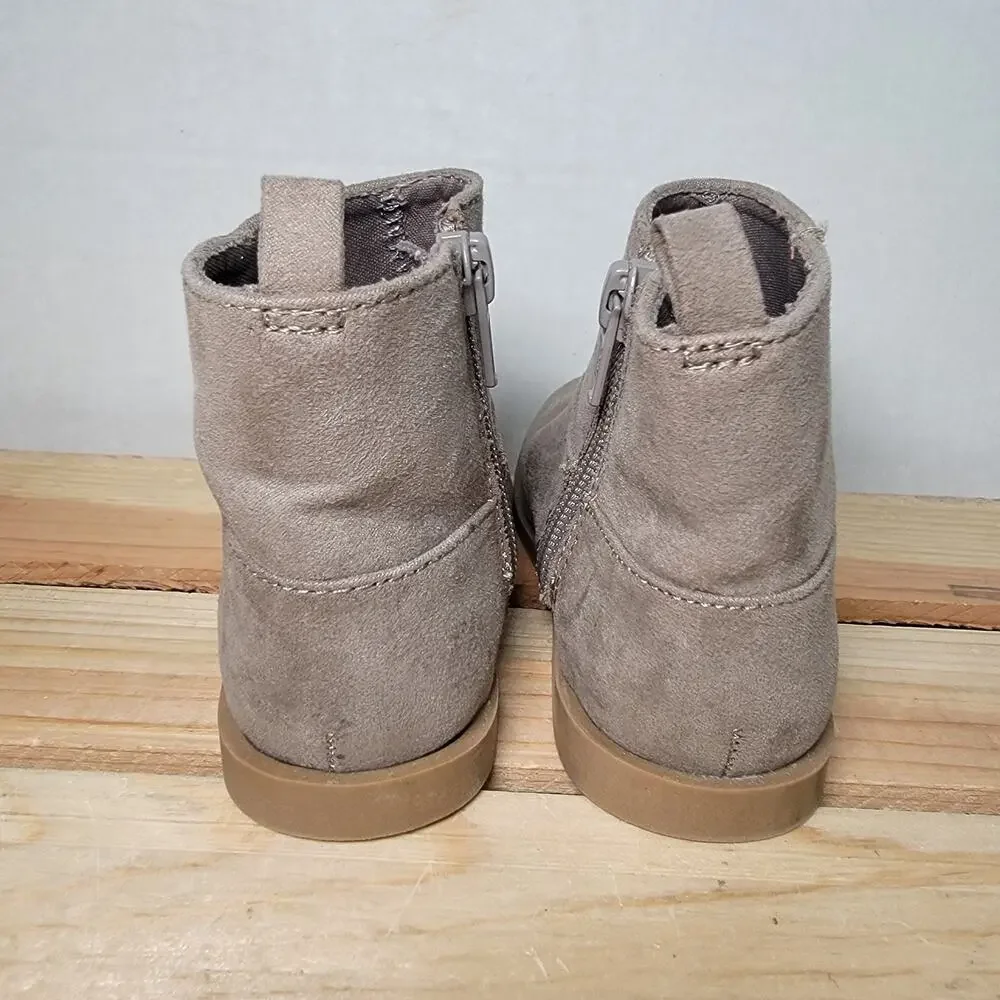 Old Navy Toddler Brown Faux Suede Ankle Boots - Size 7
